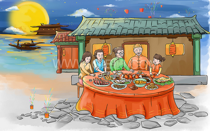賞中秋圓月享美好時(shí)光，企鵝糧油機(jī)械祝您中秋團(tuán)圓快樂(圖2)
